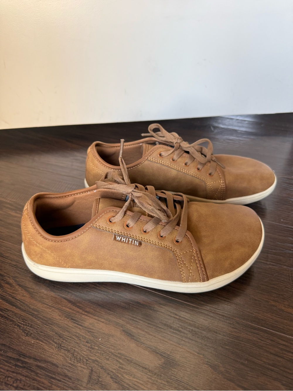 WHITIN Men’s Tan Casual Low-Top Sneakers